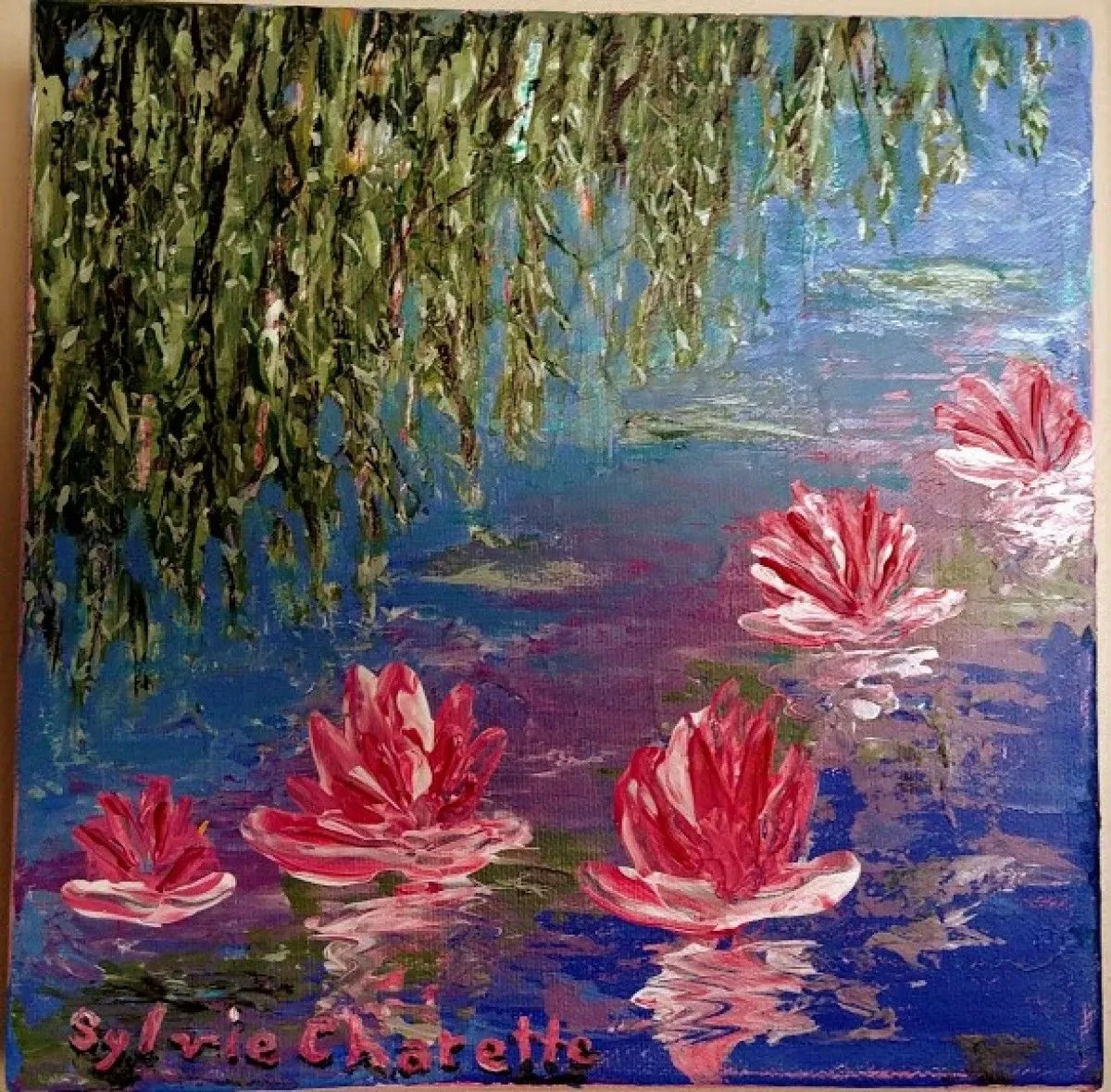 Les nénuphars du jardin Botanique de Montréal, œuvre de Sylvie Charette