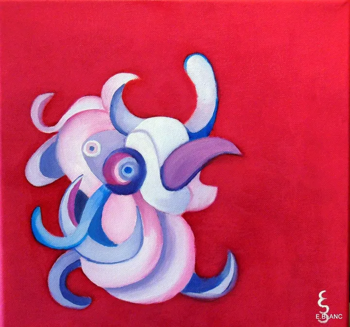 FANTAISIE EXOTIQUE EXOTIC IMAGINATION, œuvre de Evelyne BLANC