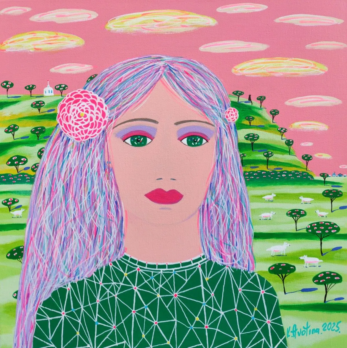 The Girl Who Lived In Pastel Sky, œuvre de Katrina Avotina