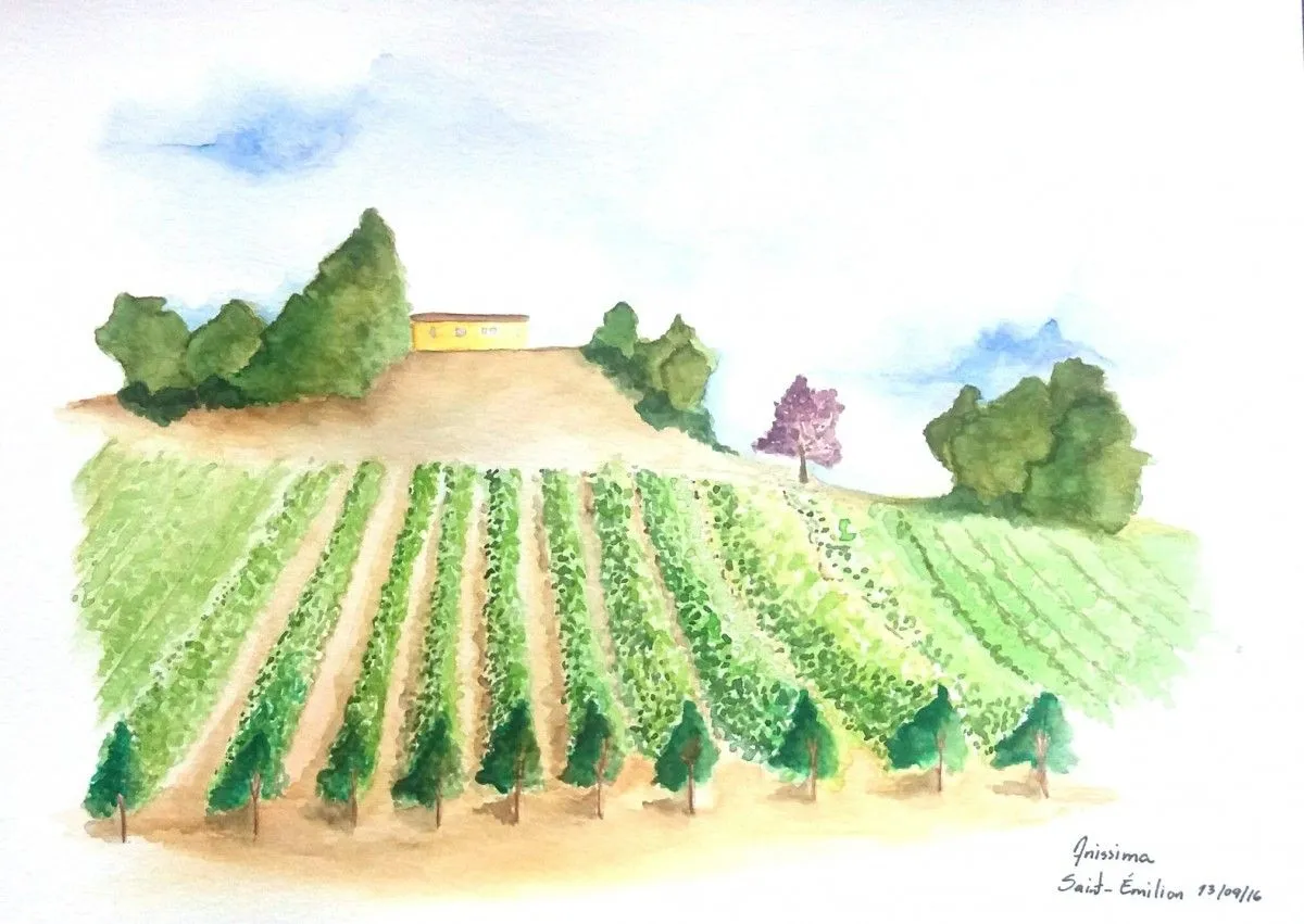 SAINT EMILION, œuvre de Ana V