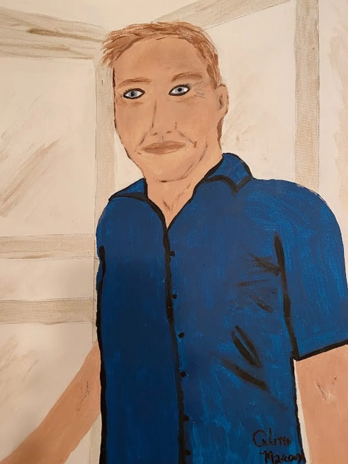 Kevin Costner, artwork by Céline Marcoux