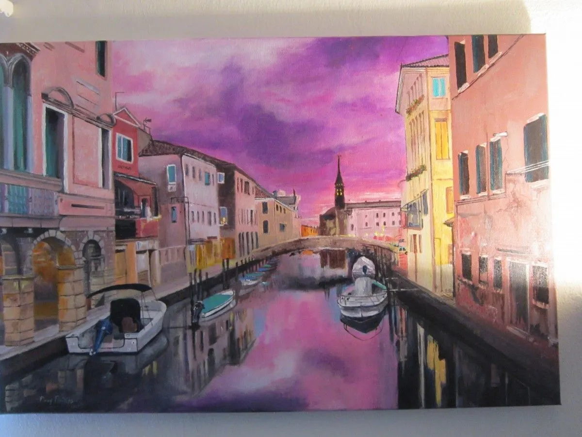 Sunset in Venice, œuvre de doug phillips
