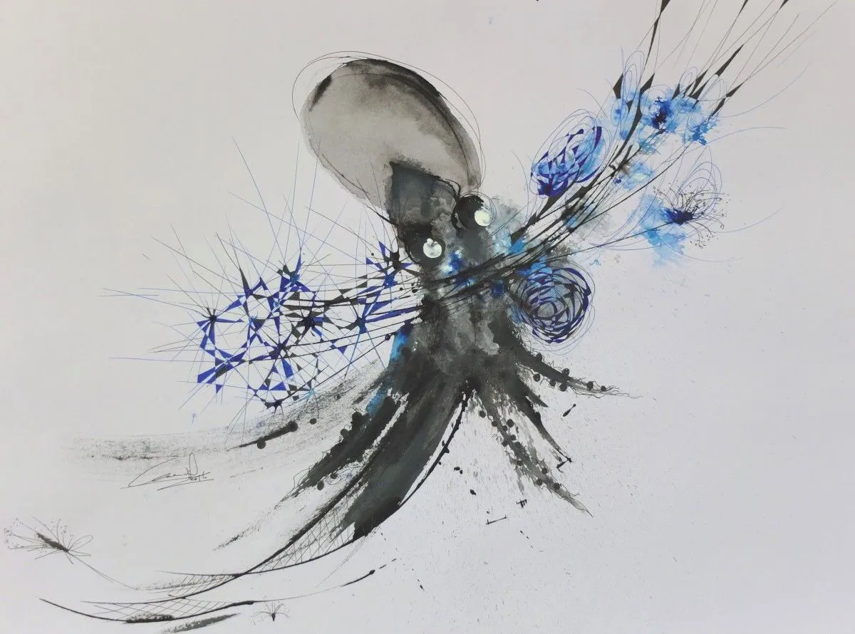 hallucination poulpiquet, œuvre de naëly le papillon