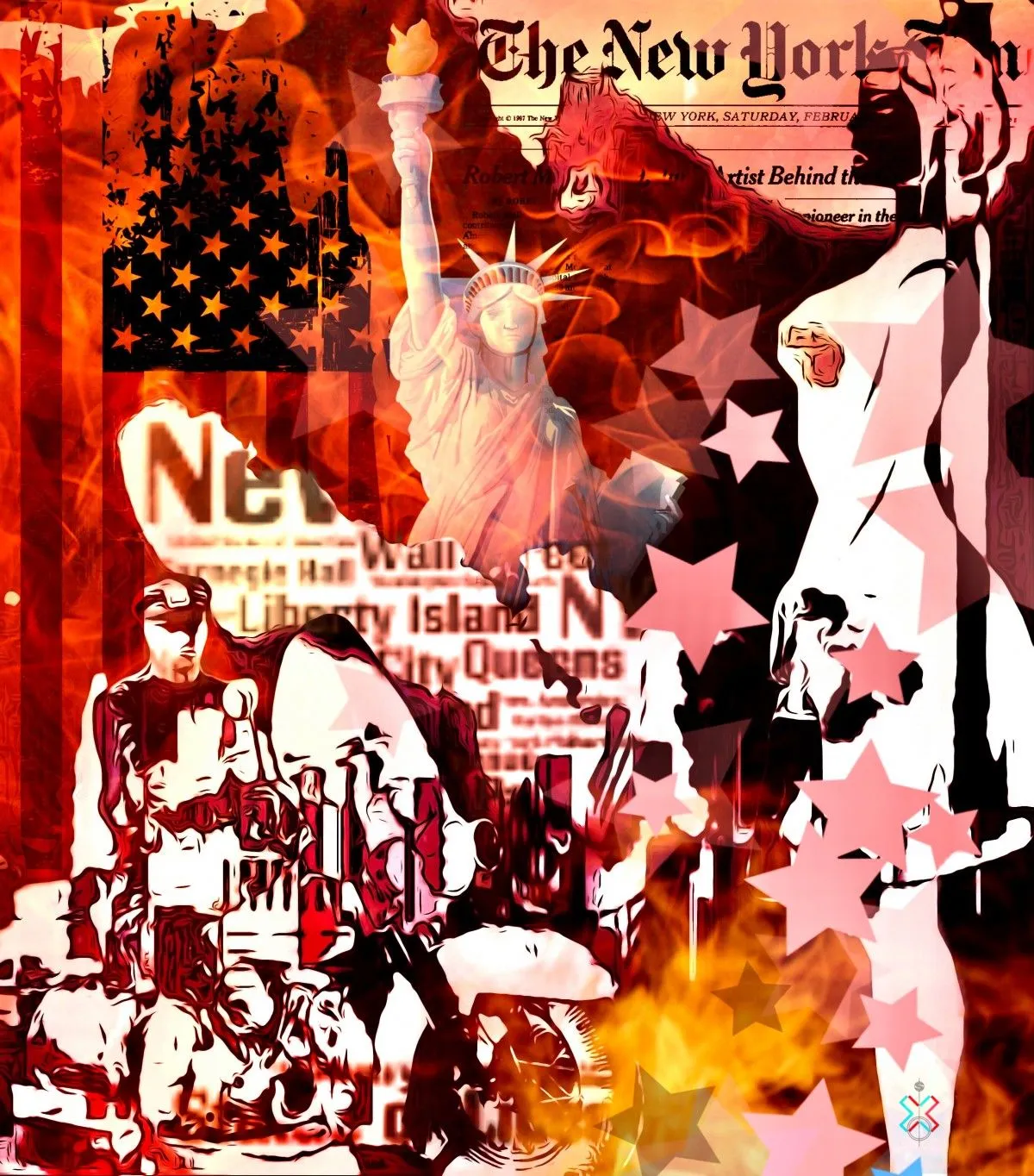 New York, artwork by Sébastien Lefebvre