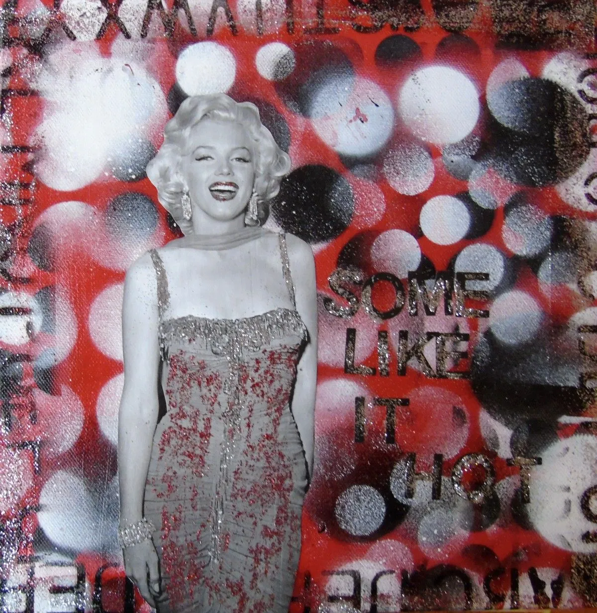 Some Like It Hot Marilyn Monroe, artwork by Lorette C Luzajic
