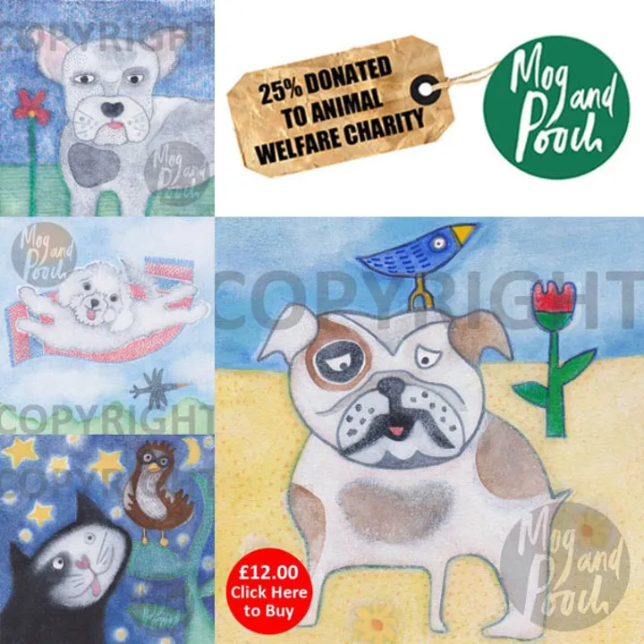 Decorative Animal Art for Animal Welfare, œuvre de Mog and Pooch