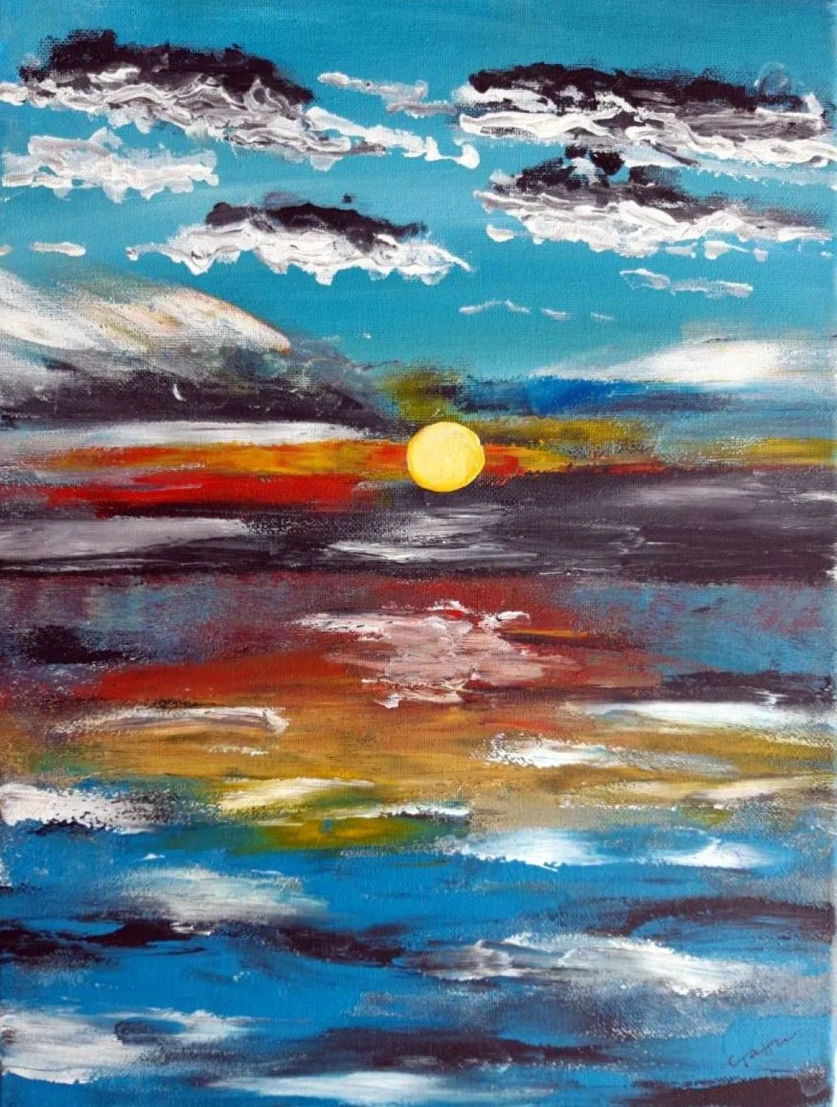 SUNSET IN YOUR EYES, œuvre de Stanislava Dimitrova