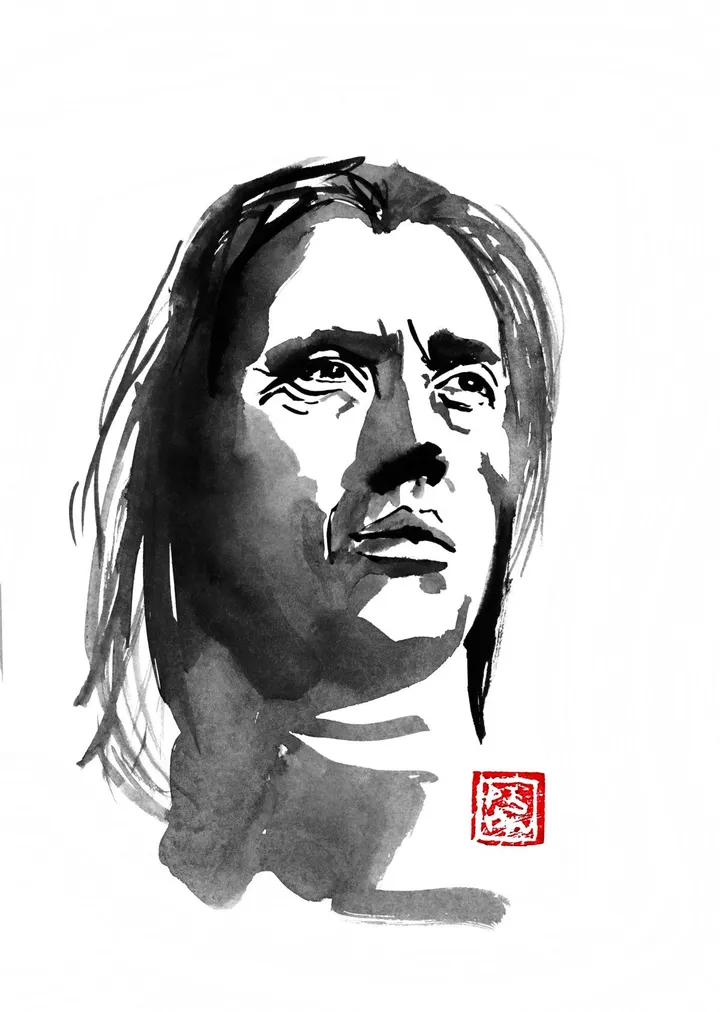 kung fu, œuvre de pechane sumi-e