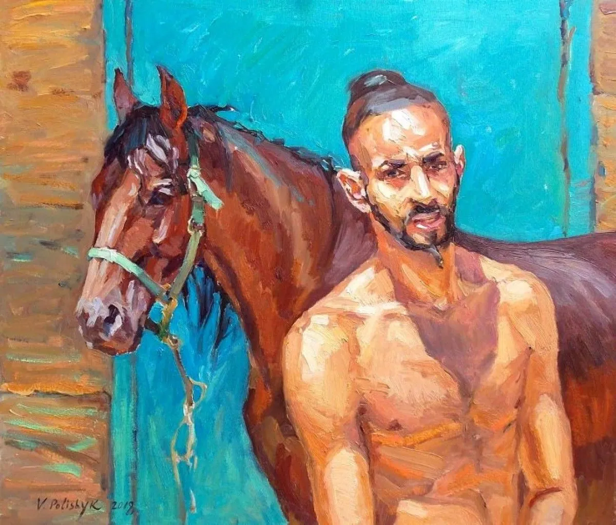 Horseman, artwork by Vladislava Polishuk