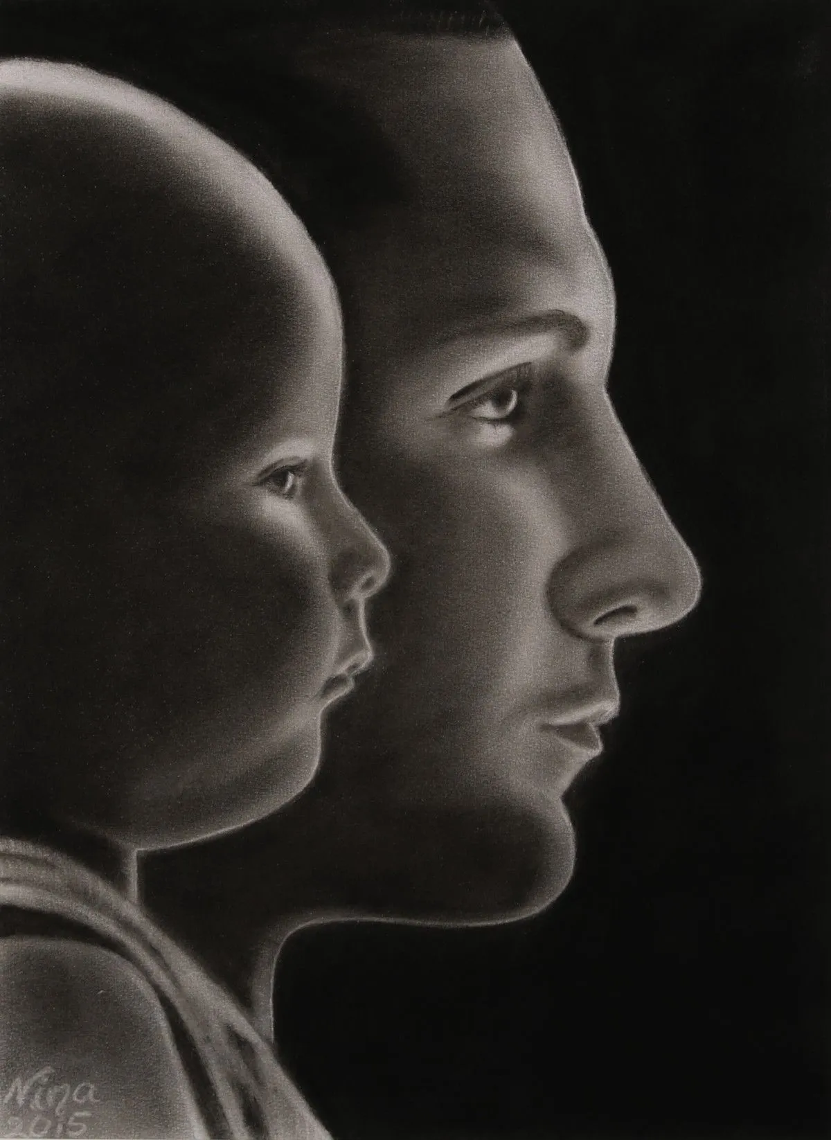 L'enfant intérieur, œuvre de Nina (Nadine Pillet)