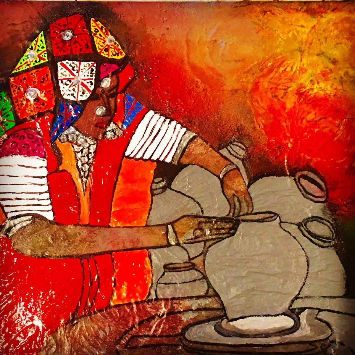Tribal, artwork by Soukoun Lalchandani