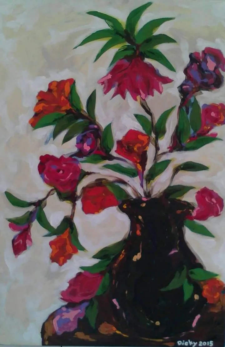 "Still Life - Flowers", œuvre de Dicky Joe Santos