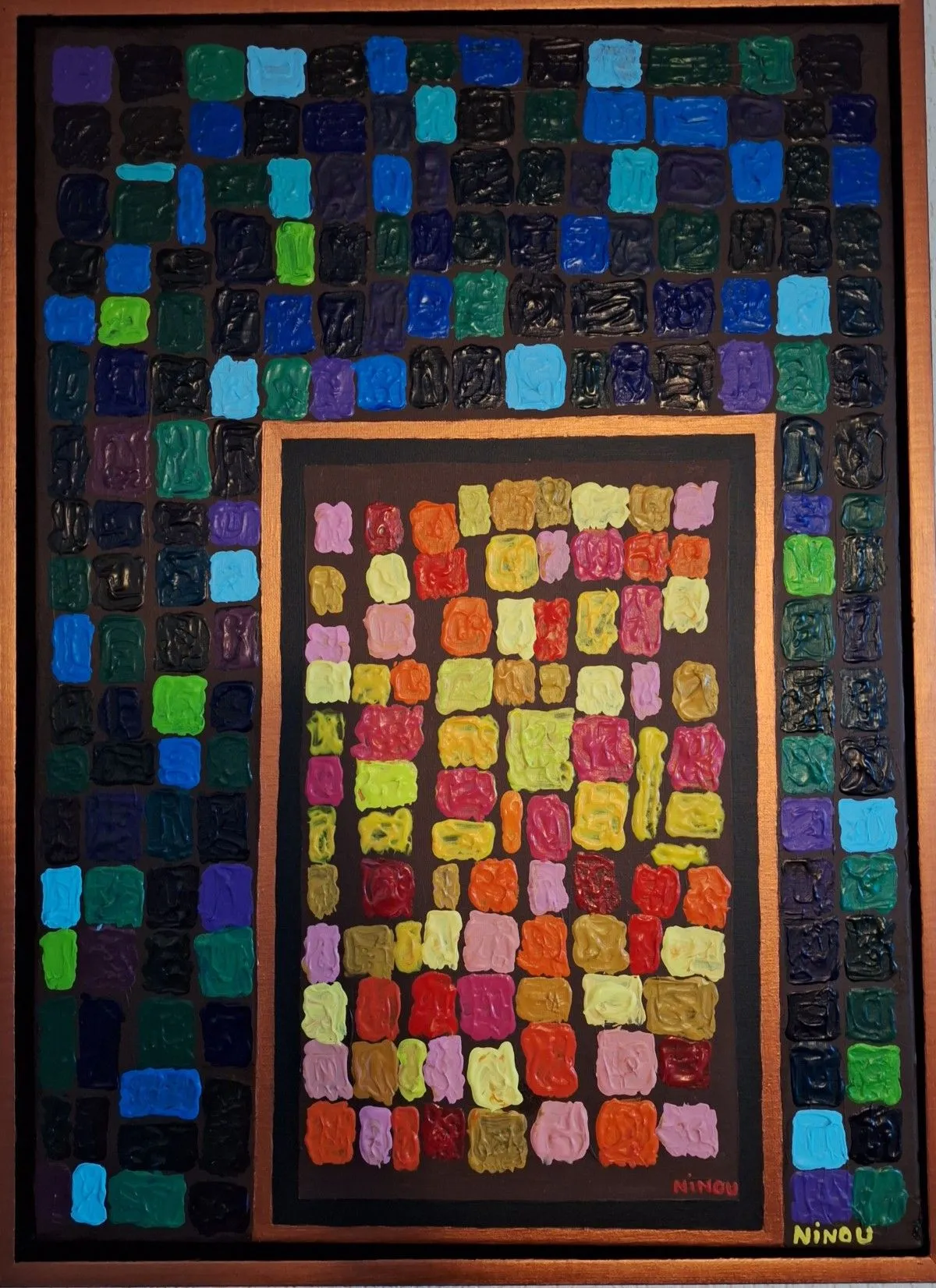 Numéro 106 Double Frame, œuvre de Jean-Michel FRAMERY