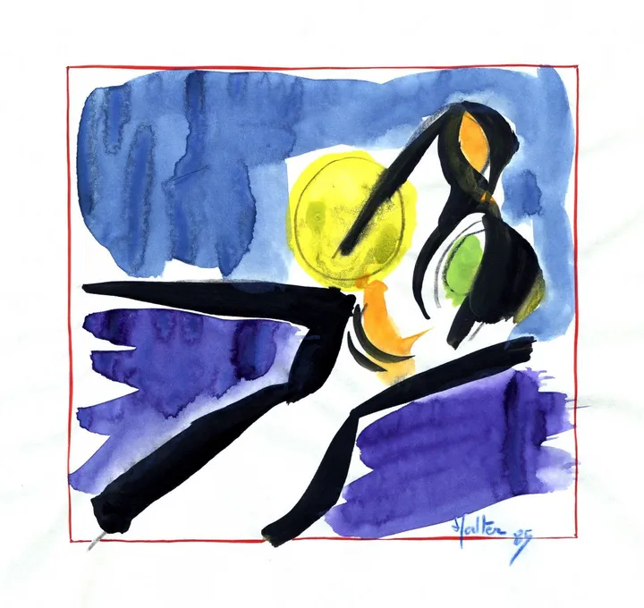 Nu femme 5, artwork by Alain HALTER