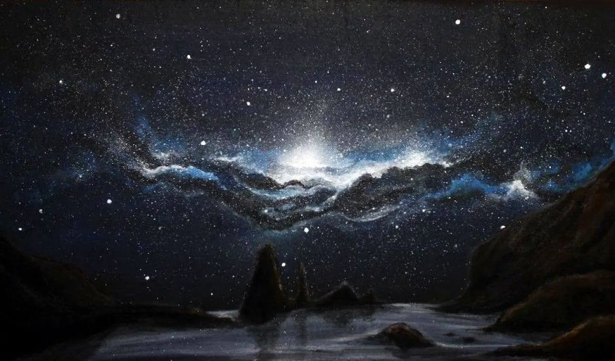 Ice river nebula galaxy, œuvre de David kresalek