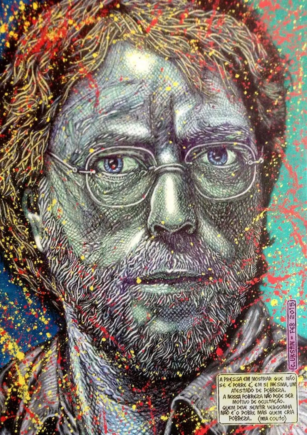 TheFace (mia couto), œuvre de Carlos Ukstin