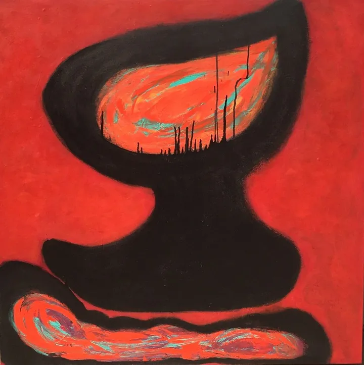 La Berceuse 40x40”, œuvre de Teeyah Nerette
