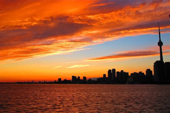 Fire Skyline, artwork by Chantal Vechambre
