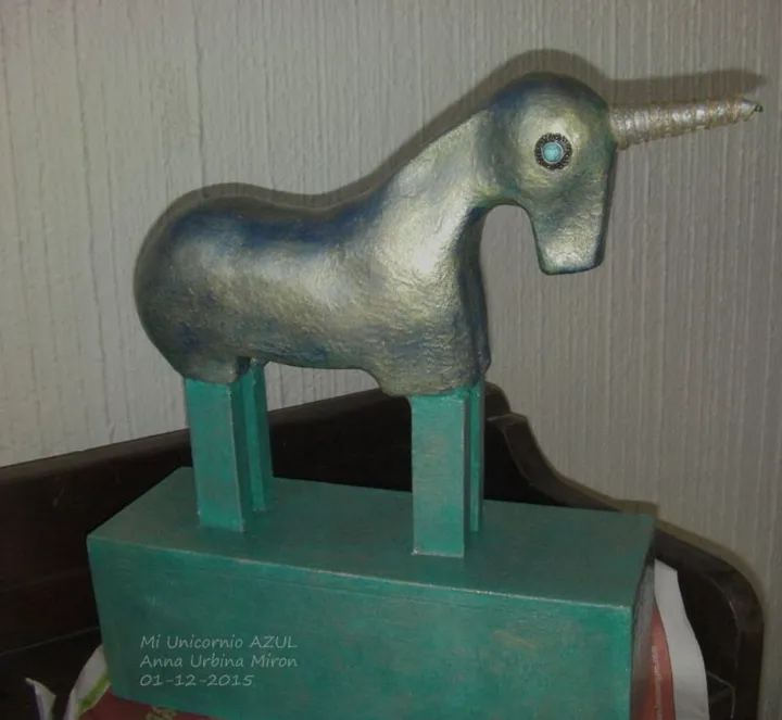 BLUE UNICORN, artwork by Anna Urbina