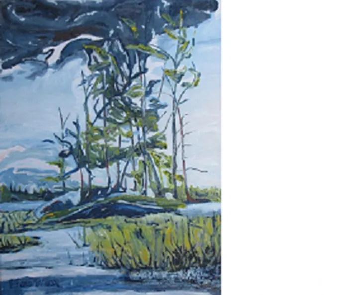 At Barbue Lake Frontenac National Park Quebec Canada, œuvre de Francois Fournier