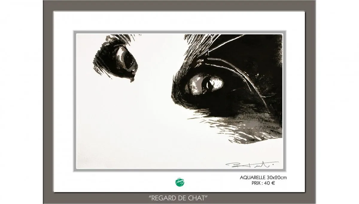 REGARD DE CHAT, artwork by Pierre Frutschi