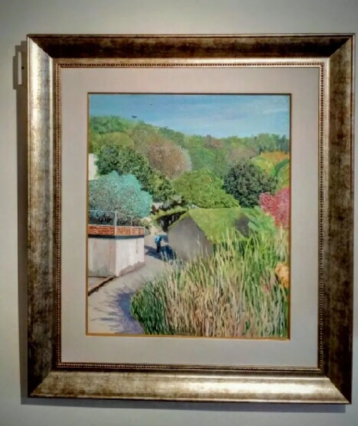 The blue tree, Lamma Island, Hong Kong, artwork by Philippe Colin