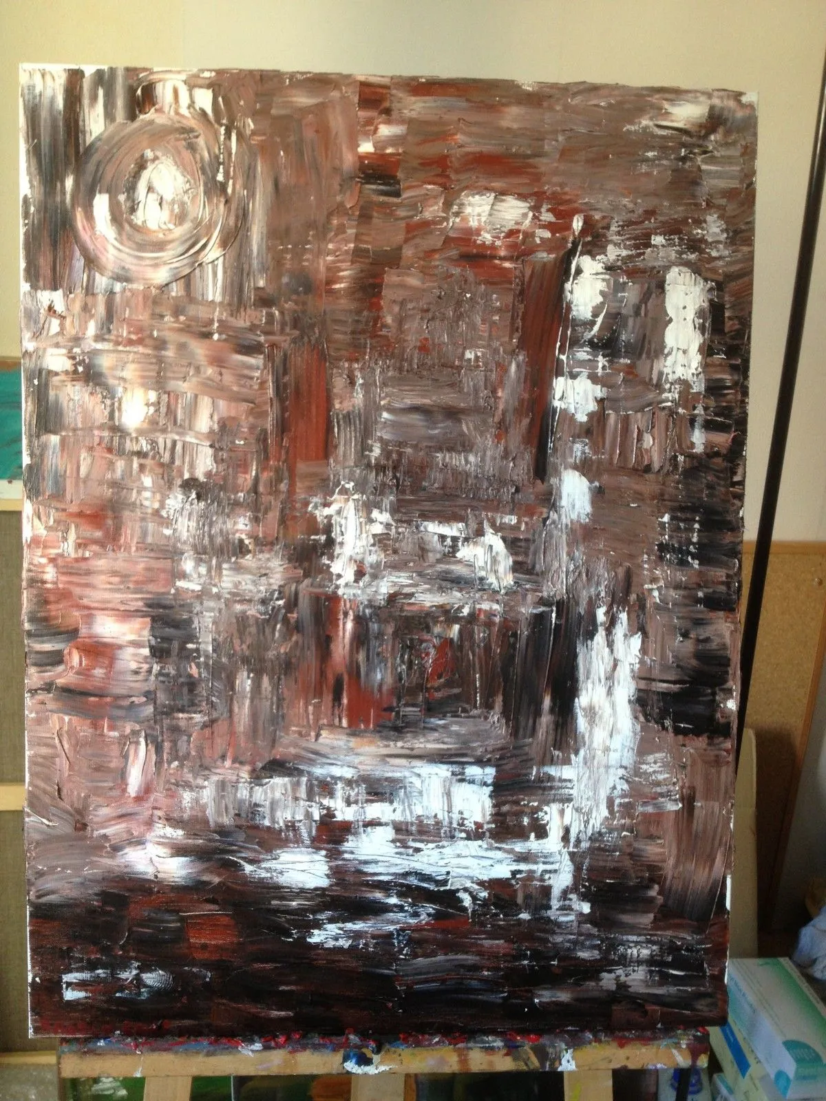 le mur de pierres, artwork by aristide adele