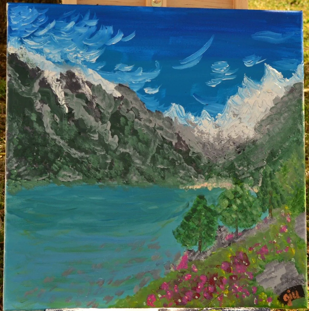 mountain life, artwork by juliana rangin