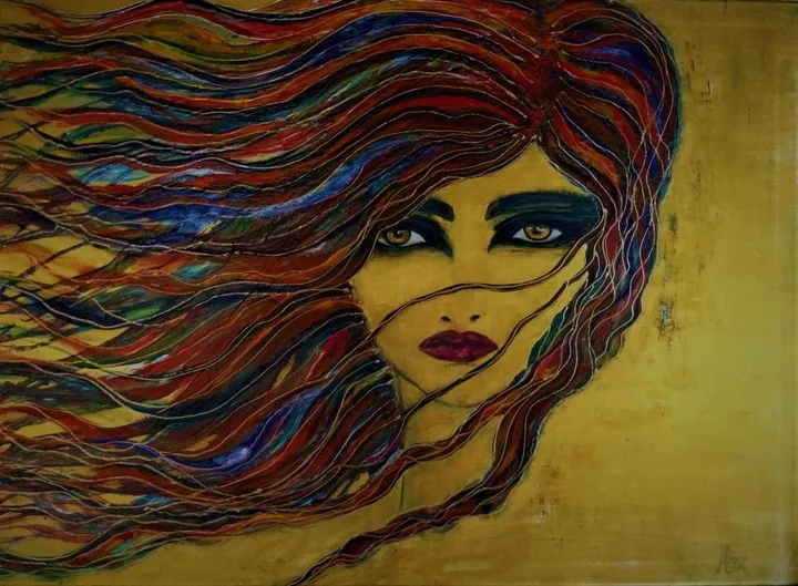 n kokkinomalla - the redhead, œuvre de alexandra simanndani