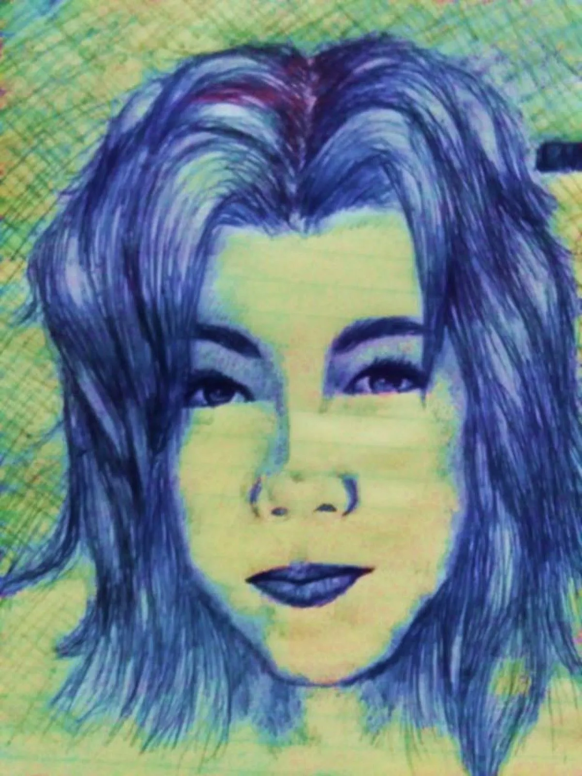 Self portrait of Ine, œuvre de Sikalamu Pangi
