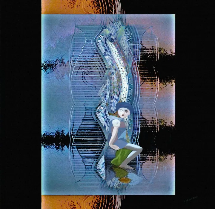 La harpe de melodie, artwork by Véronique Mathian