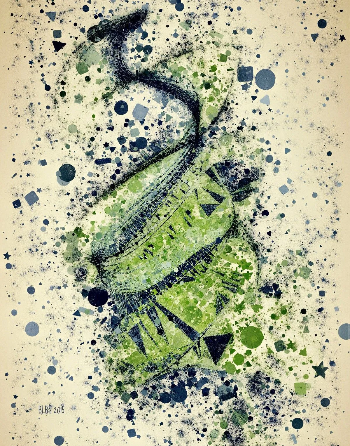 Spirals - An Abstract Fantasy, œuvre de Barbara Storey