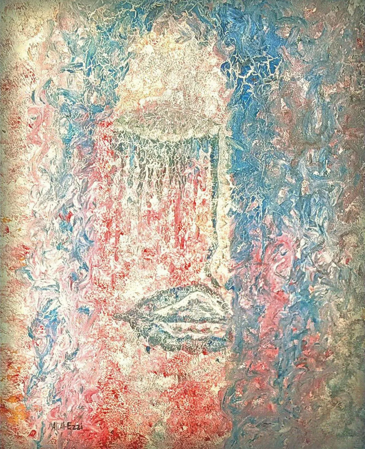 Woman In Blue, œuvre de Ali AlEzzi