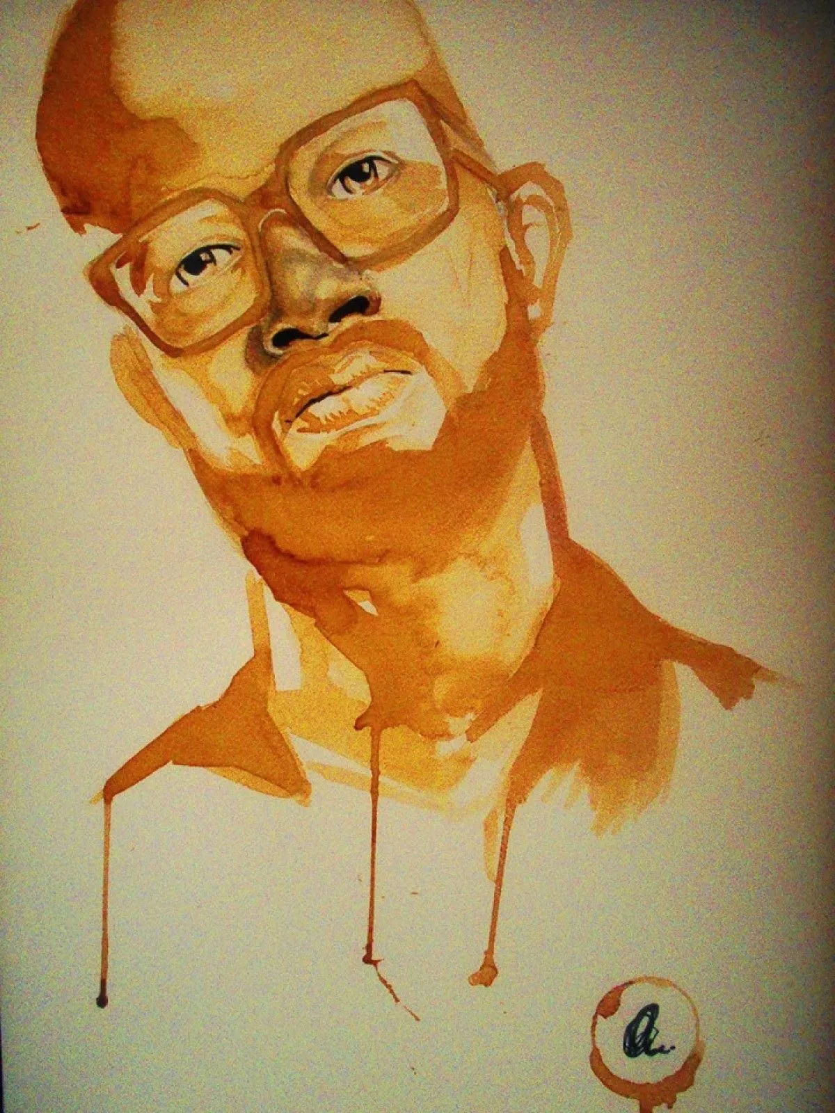 coffee on coffee, artwork by oabona louie lennie