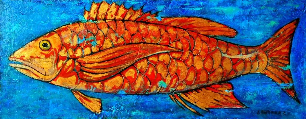 Red Snapper, artwork by Lisa Herrera