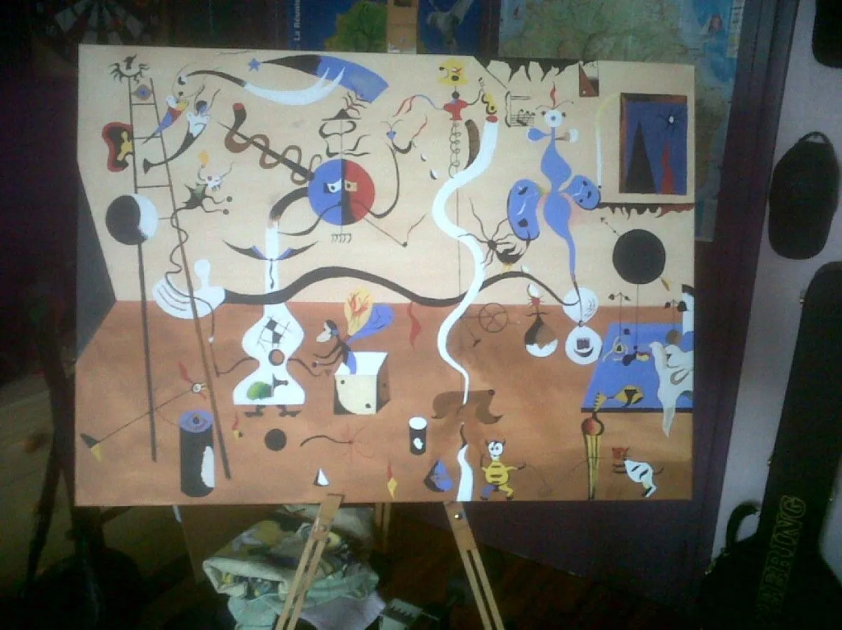 le carnaval d'arlequin  de Joan Miro, artwork by Edmond Nawrot