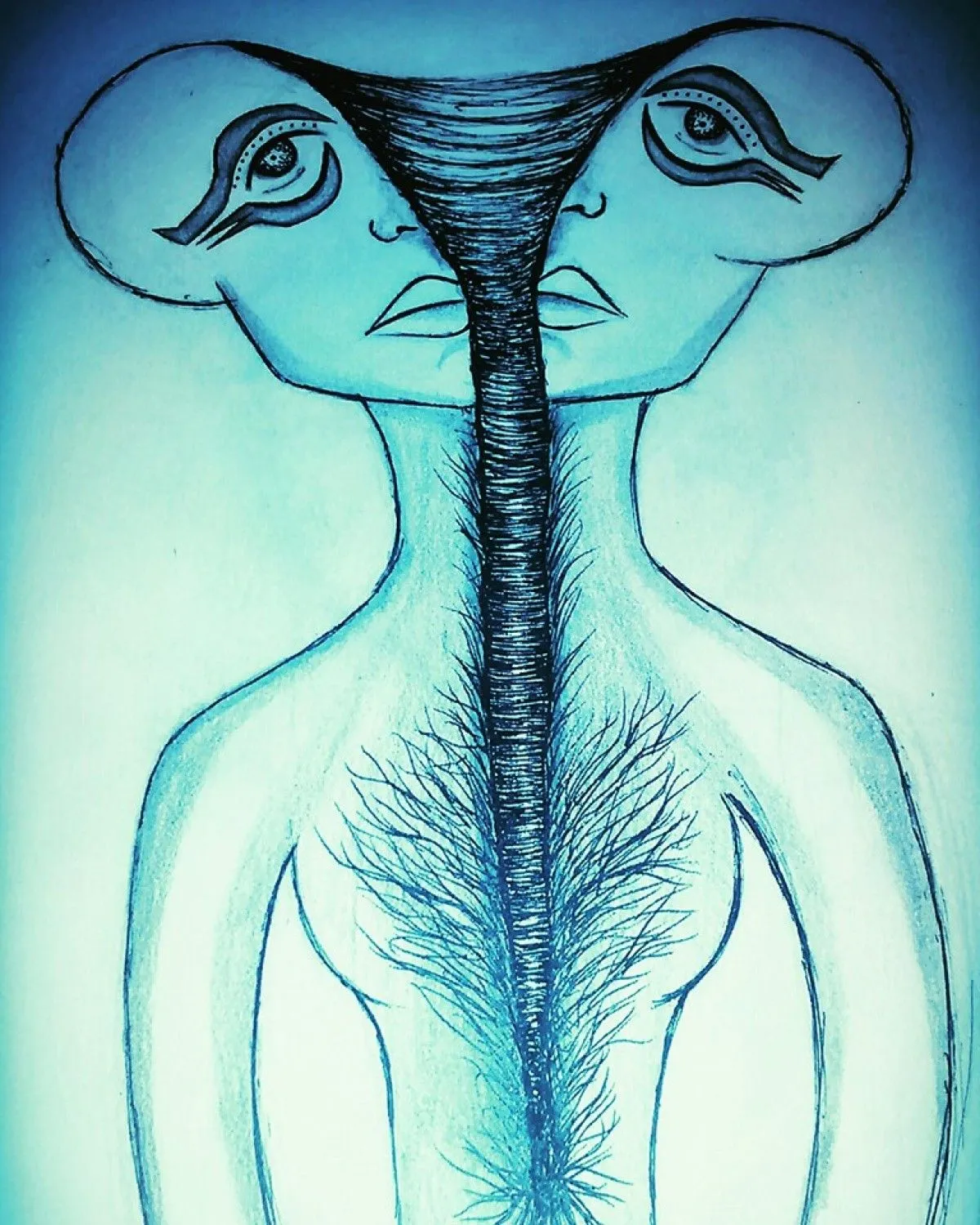 the seperation, œuvre de sahara Abou zeid