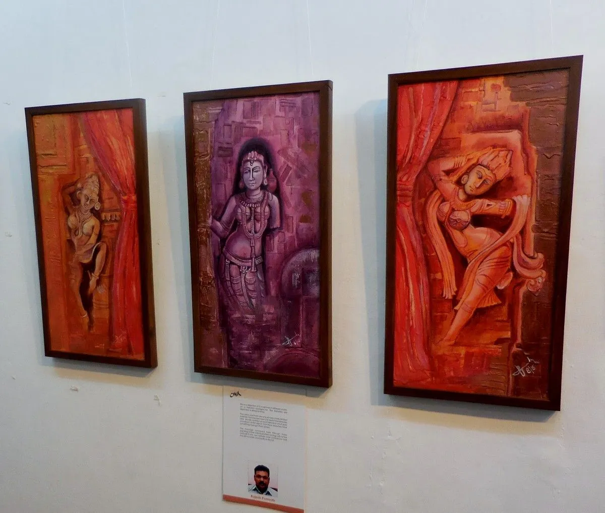 TRIPLETS ON DANCING BEAUTIES, artwork by Rajesh Ponnath
