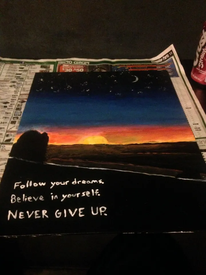 Never Give Up, artwork by Brian Majcher