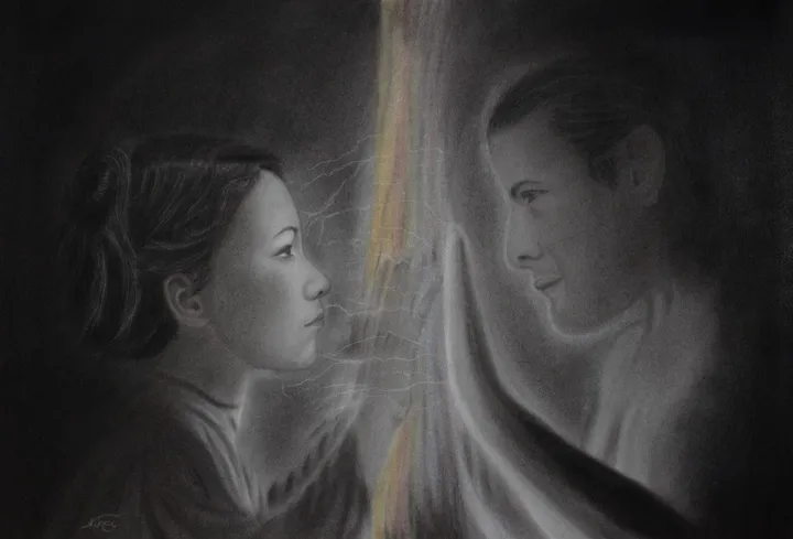 De l'autre côté du voile, œuvre de Nina (Nadine Pillet)
