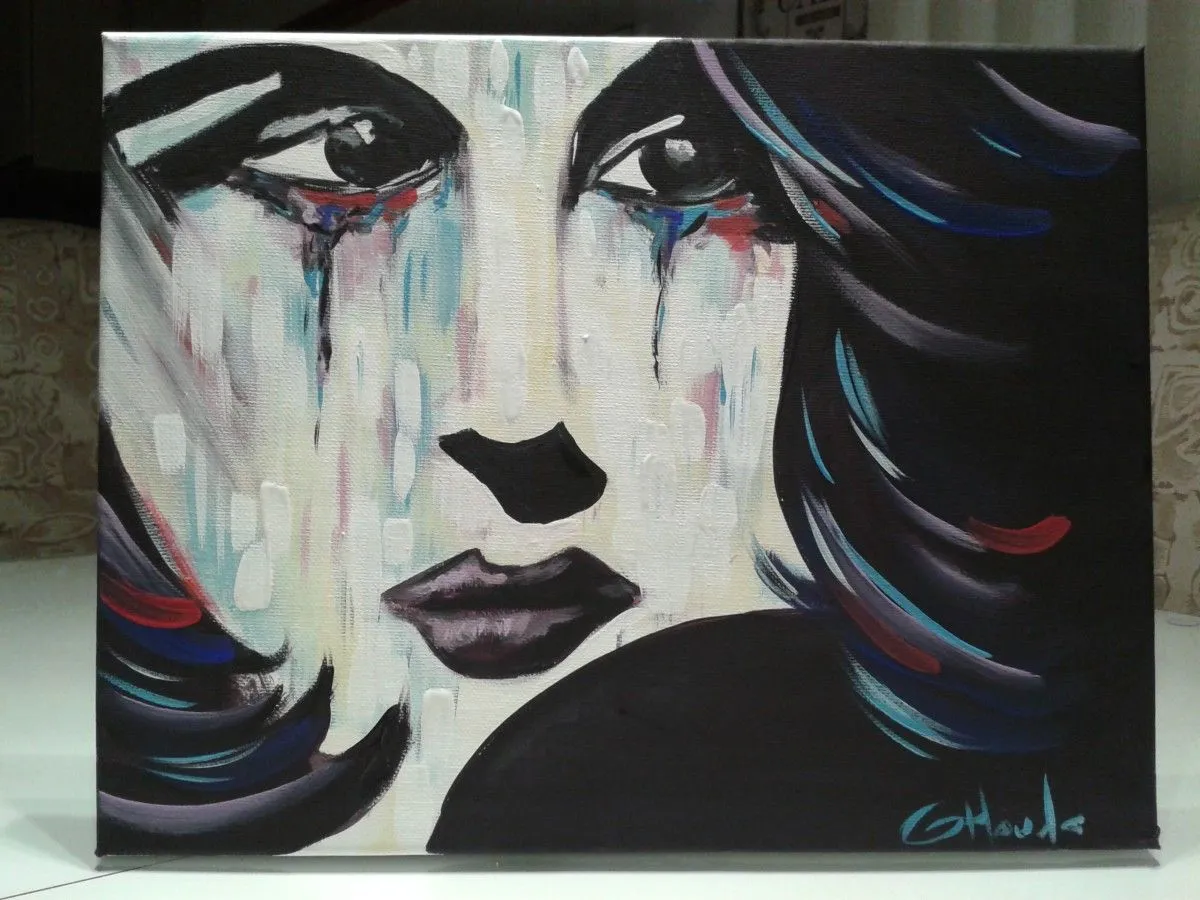 Sadness, artwork by Guylaine Houde