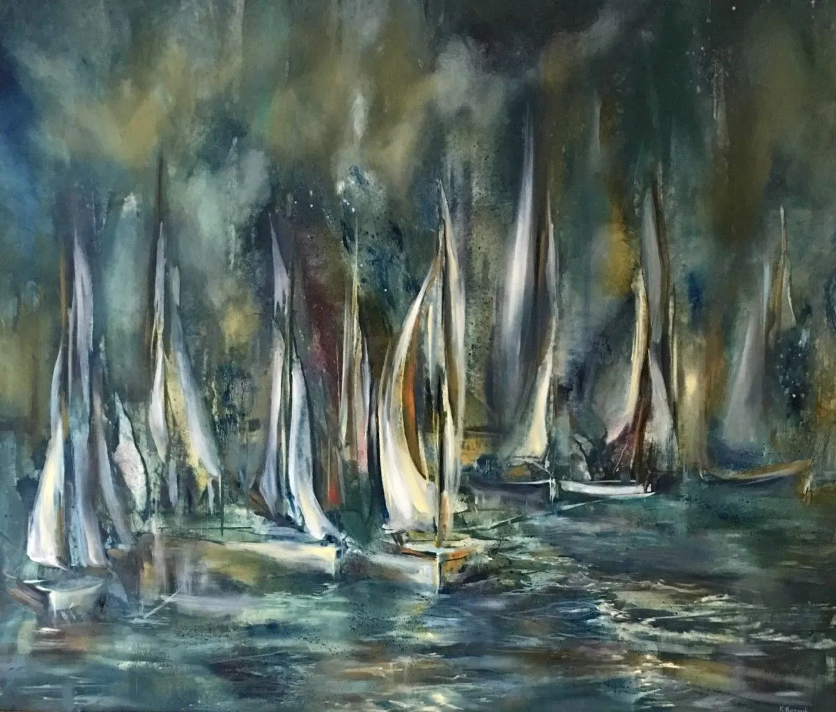 Racing Yachts, œuvre de Khrystyna Kozyuk