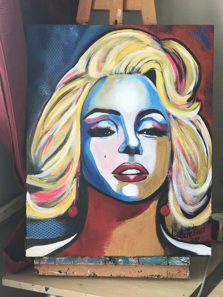 Marilyn, artwork by IsaBelle Thibert