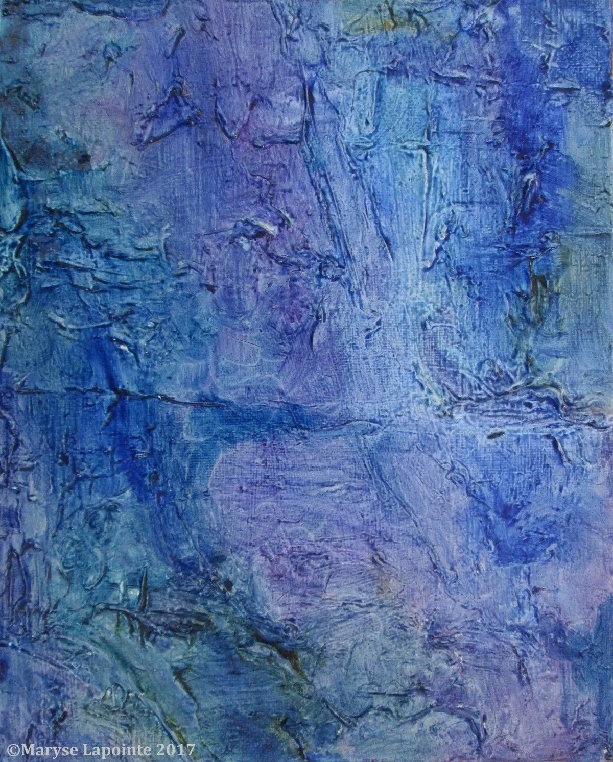 Cascade d'eau / Waterfall, artwork by Maryse Lapointe
