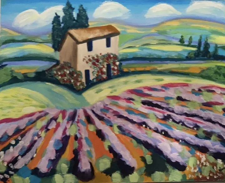 Fête de la lavande, œuvre de Anne Antoine