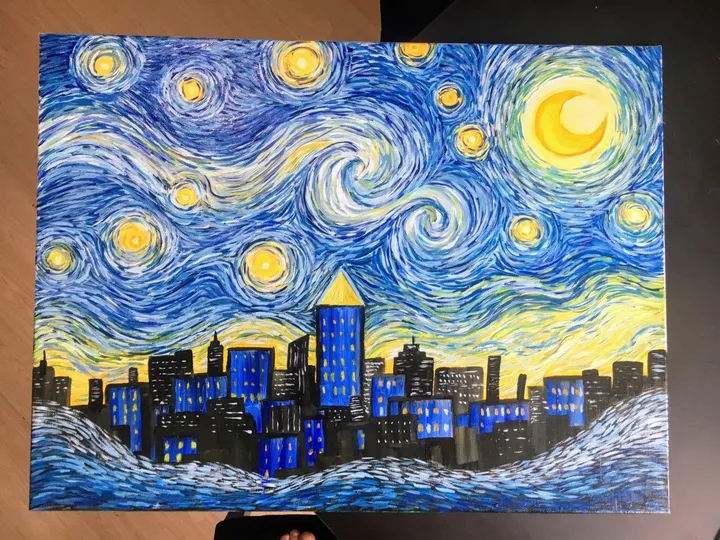 Lyon sous les étoiles de V.V, artwork by Yassine Ounis