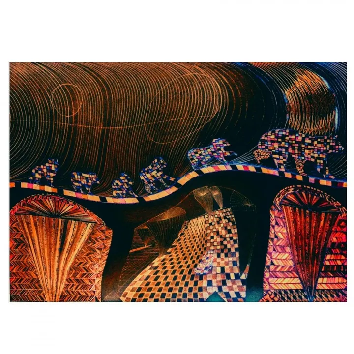 La marche des ours, artwork by Véronique Mathian