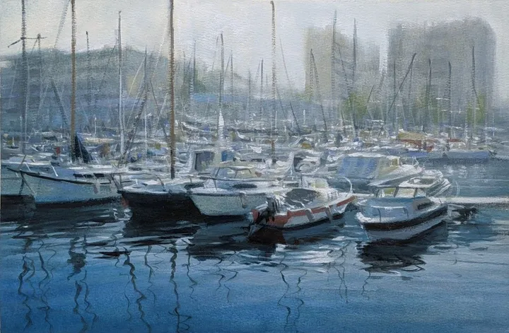 Port of Toulon, artwork by Misure Nien