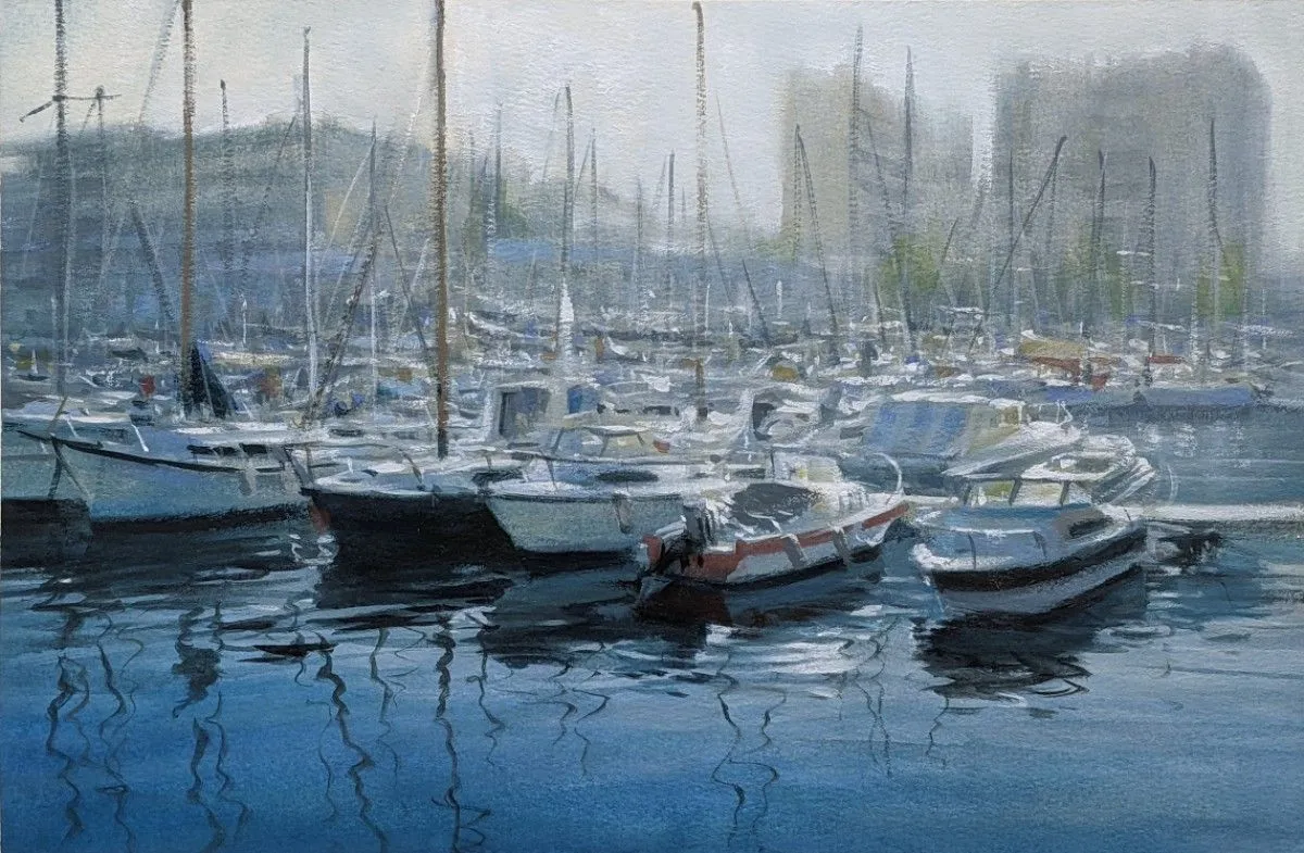 Port of Toulon, artwork by Misure Nien