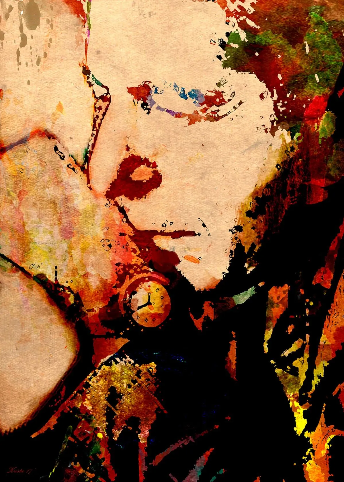 In a Memory Of Leonard Cohen, œuvre de Zarko Kristic